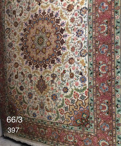 66-3   210X153 Tabriz 60 raj e seta